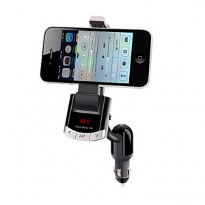 Bluetooth Handsfree Car Kit To Cigarette Lighter, Bluetooth 4.0/FM Transmitter/Car Charger/Mobile Phone Holder  