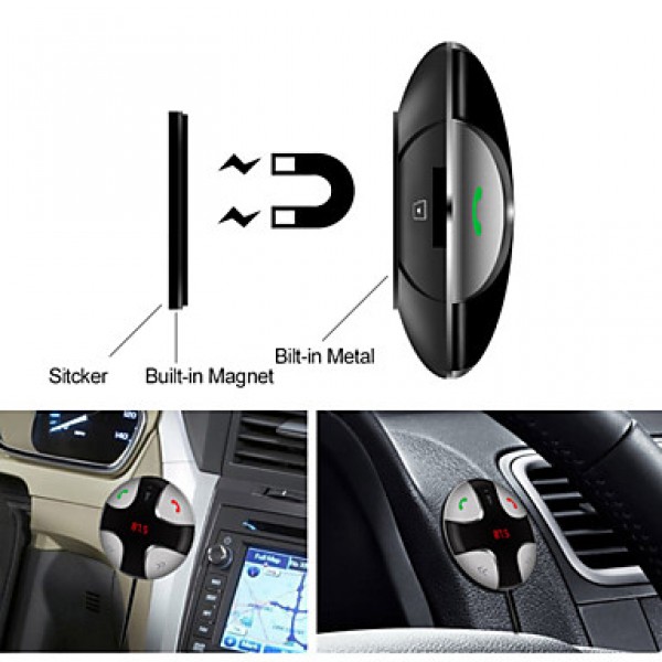Besteye? Bluetooth FM Transmitter Car Kit Micro SD Card Music Play 5V2A USB Interface for Car Truck  