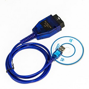 KKL VAG-COM 409.1 OBD2 USB Cable Auto Scanner Diagnostic Tool for Audi VW SEAT - Blue  