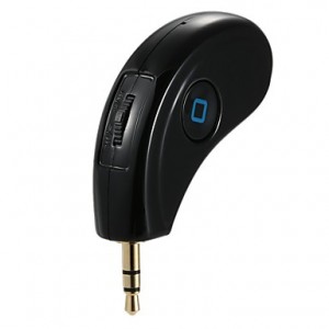 CSR 4.0 Car HandsFree Kit Music Play Bluetooth Audio Receiver 3.5mm AUX Stereo Output for Home Sound System/Phone Call  