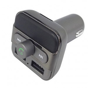 BT20 Bluetooth Handsfree FM Transmitter Dual USB Car Charger 3.4A Total Output Support TF Card Transfer MP3  