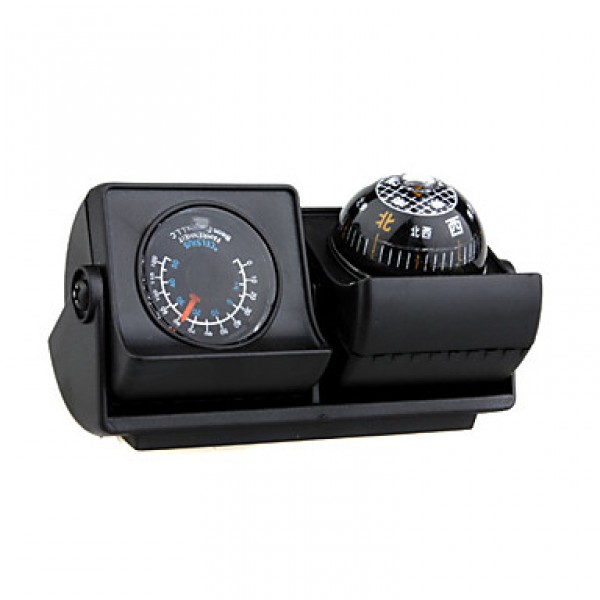 Cars Vehicles Navigation Compass Ball With Thermometer - Adjustable Angle LP-503  
