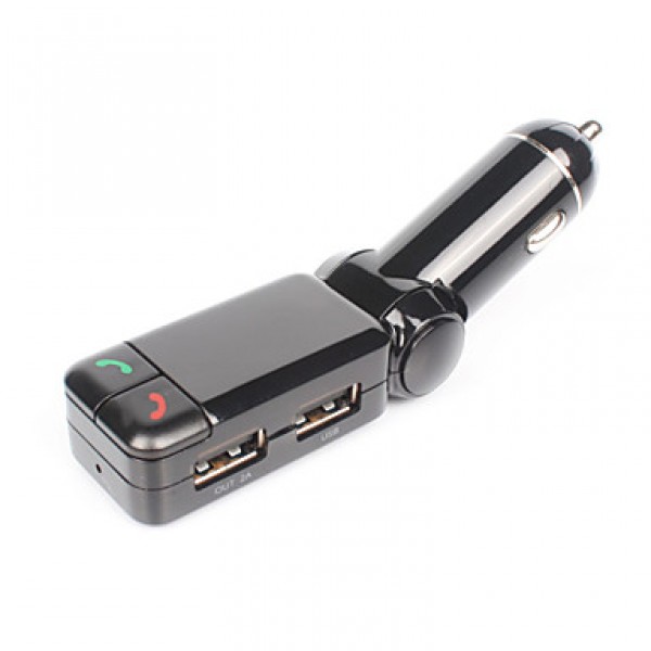 Bluetooth Handsfree Car Kit Bluetooth 3.0/Fm Transmitter/Dual Usb Port For Car Charger/Mp3 Player  