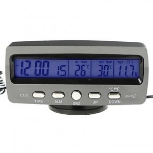 Car Auto Thermometer Voltage with Ice Alert  