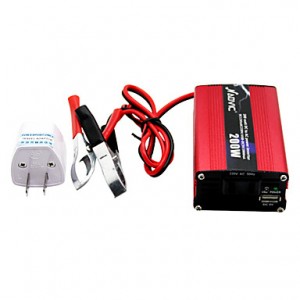 AUVIC 200W 12V to 220V Car Inverter Power Inverter with USB Solar Energy Storage Battery  