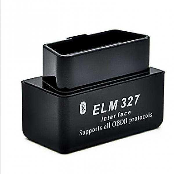 Black Mini Elm327 Bluetooth Obd2 V2.1 Auto Detector  