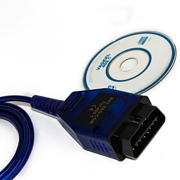 KKL VAG-COM 409.1 OBD2 USB Cable Auto Scanner Diagnostic Tool for Audi VW SEAT - Blue  