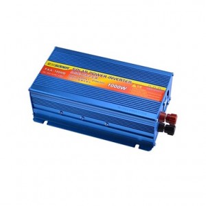 SUOER FAA-1000B 1000W DC 24V to AC 230V Solar Power Inverter with Reverse Battery +/- Protection(Blue)  